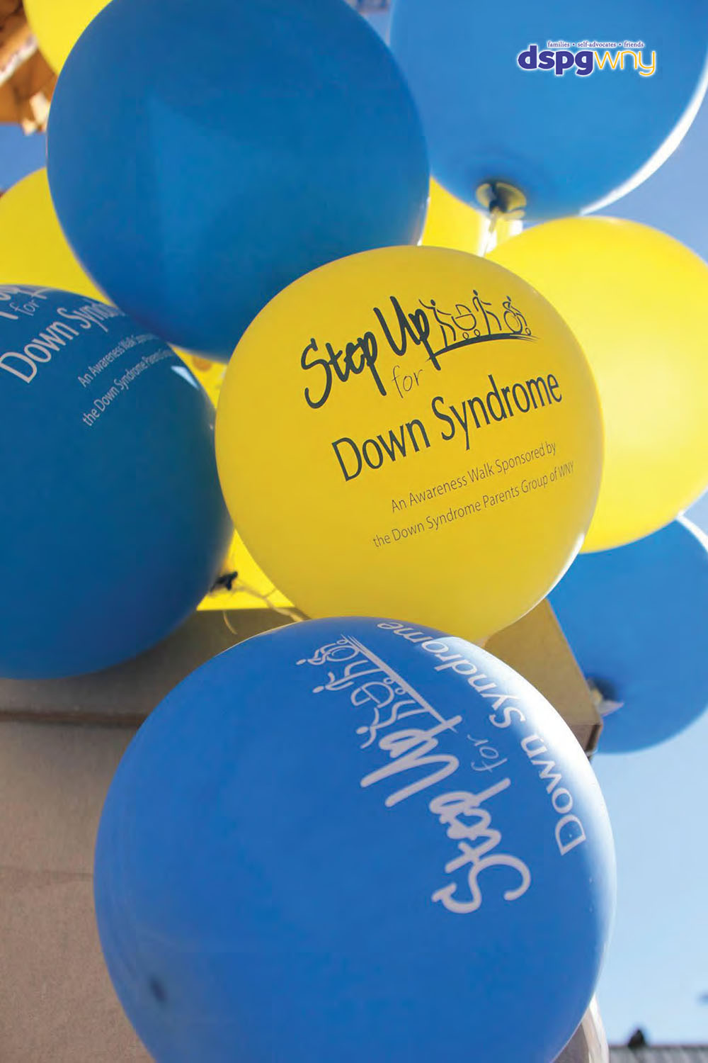 step up for down syndrome balloons
