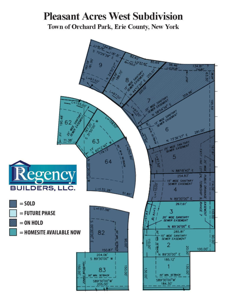 Orchard Park Map 20210203 Regency Builders LLC